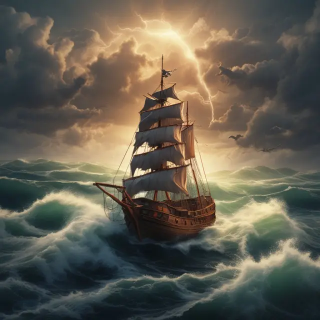 A sailor braving turbulent waters, applying the Fisher Transform Indicator to decipher extreme price movements.