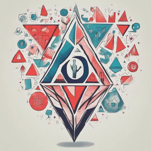 A triangular image depicting Fitch Ratings evaluating economic conditions, company finances, and political environment to determine creditworthiness