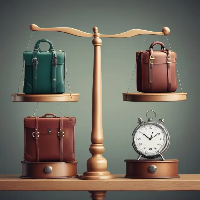 Scale with personal and business loans, representing character, capacity, capital, collateral, and conditions