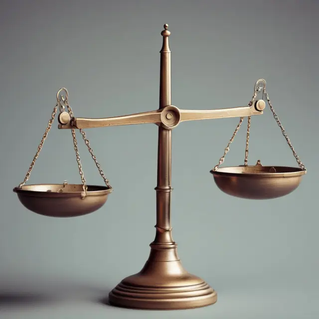 An ancient balance with EBIT on one side and fixed charges on the other, demonstrating FCCR calculation