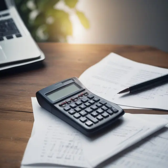 Mortgage calculator displaying a consistent fixed-rate payment amidst fluctuating financial currents