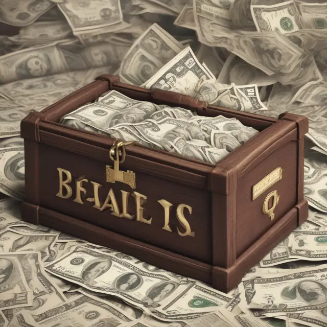 Fixed rate payments visualized as a time capsule containing interest rates for different periods