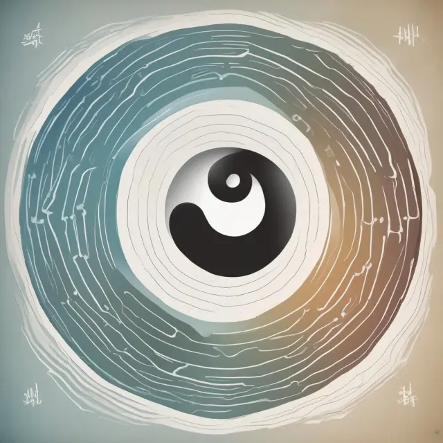Yin-yang symbol contrasting fixed annuity