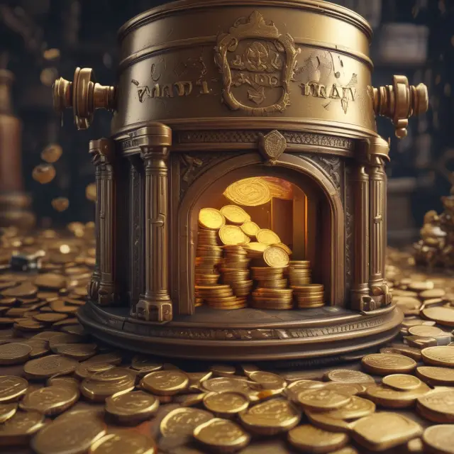Ancient treasury pours gold coins to illustrate traditional, fixed indexed, and multi-year guarantee annuities