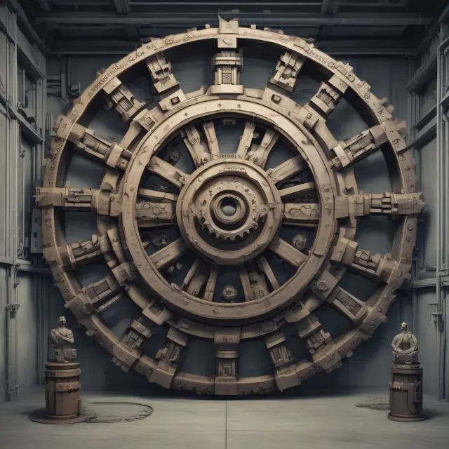 A set of interconnected gears symbolizes three companies - Johnson & Johnson, Apple, and General Electric - transforming the landscape of fixed asset management with their innovative practices