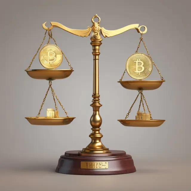 Golden coins representing fixed and flexible exchange rates on a balance scale, with flexibility tilting the scale.