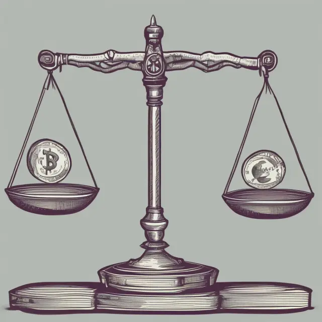 A set of scales with one pan representing fixed exchange rates and the other floating exchange rates, illustrating their distinct advantages and disadvantages in international finance