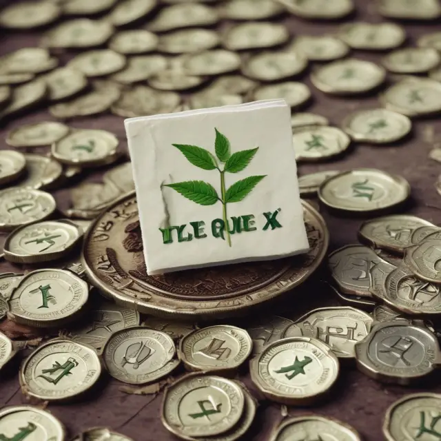 A seedling represents economic growth, with flat taxes acting as nutritious soil and sunlight