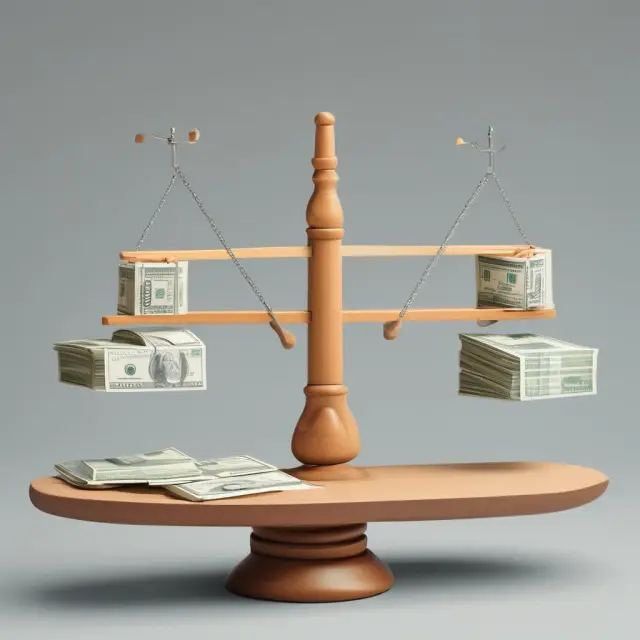 See-saw with checks on one side and bank statements on the other, illustrating float calculation methods