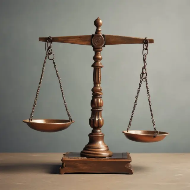 Antique scale with empty pan representing float, signifying technological advancements reducing float