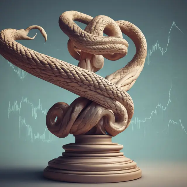 A balanced sheet depicting an intricate dance between interest rates and float, symbolizing their financial interdependence.