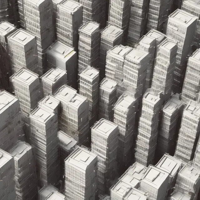 Image of a developing city with buildings becoming denser, symbolizing the concept of increasing floor area ratios.