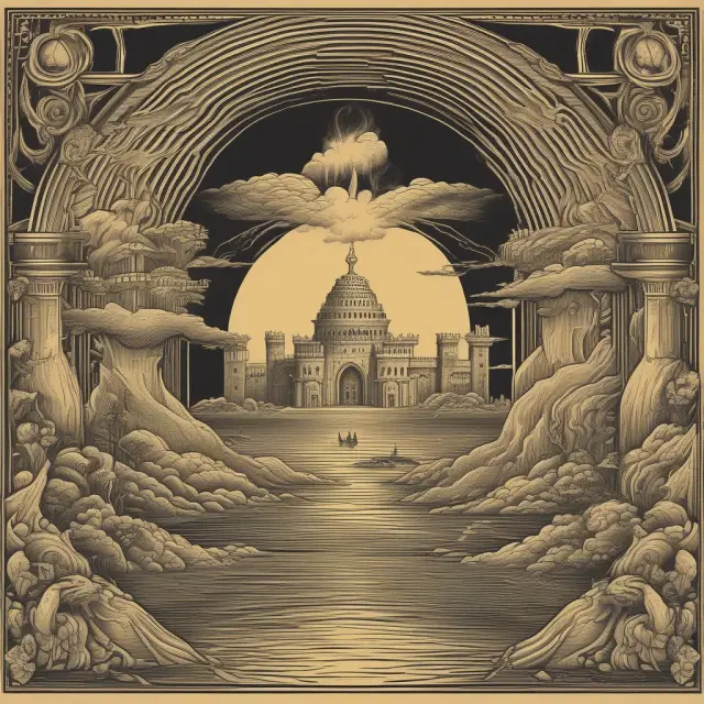 Golden river representing flow-through entities and a stone castle symbolizing C corporations illustrating tax implications for investors