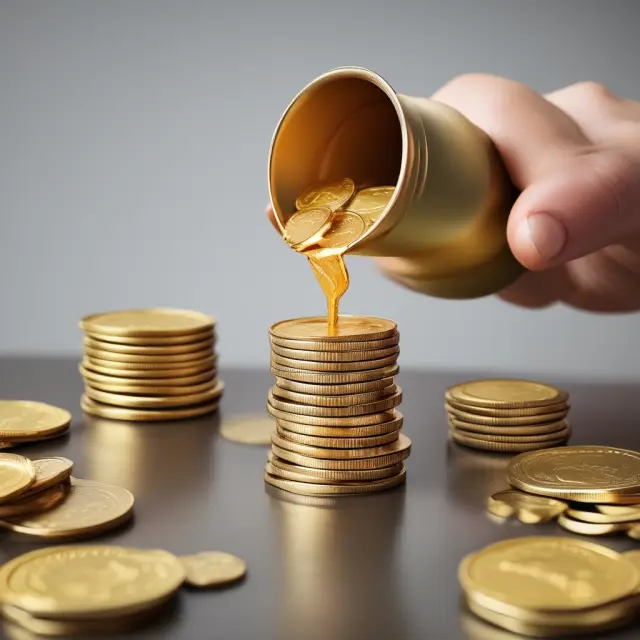 Golden coin flowing to different taxpayers, illustrating efficient income distribution within a flow-through entity