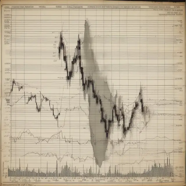 A giant wave representing a Fill or Kill order crashing into the stock market, causing ripples in price and liquidity levels