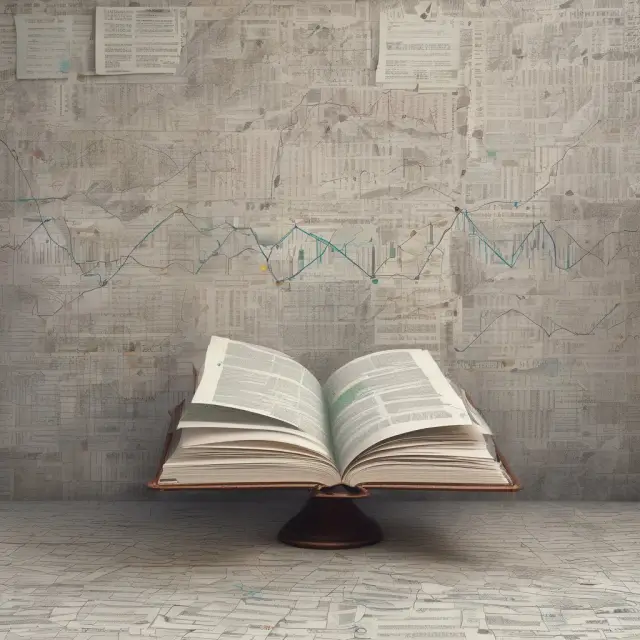 An intricate mosaic of legal papers and financial charts revealing a unique folio number, symbolizing accurate record-keeping