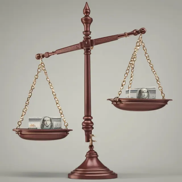 An image of a balanced scale with the 