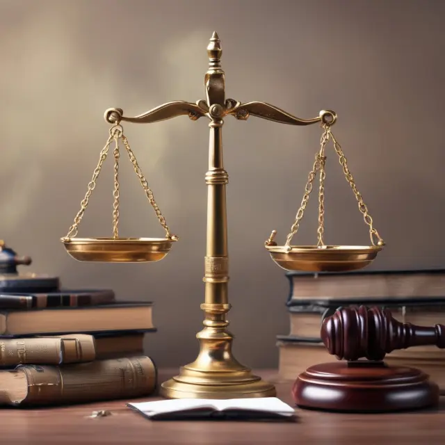 An image of balanced justice scales topped with the Foreign Corrupt Practices Act (FCPA) books and a gavel symbolizing institutional investors