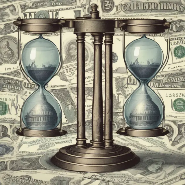 Two hourglasses sharing fluid LIBOR rates between interconnected currencies