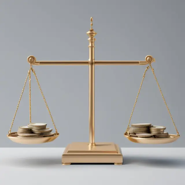 Balance scale demonstrating how the base amount influences foreign earned income exclusion, impacting taxable income for American expats.