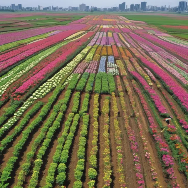 An image depicting a multinational corporation sowing the seeds of economic growth in a fertile foreign land