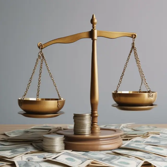 Two sets of scales, one with U.S. dollars and the other with foreign currency, balanced on a single pivot to represent fairness in the Foreign Tax Credit process.