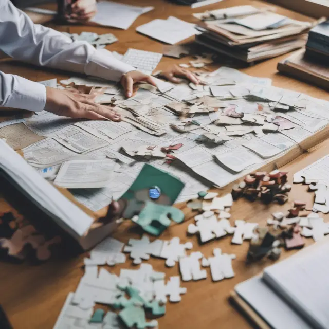 Partnership filing Form 1065: Puzzling together financial records for a successful tax return.