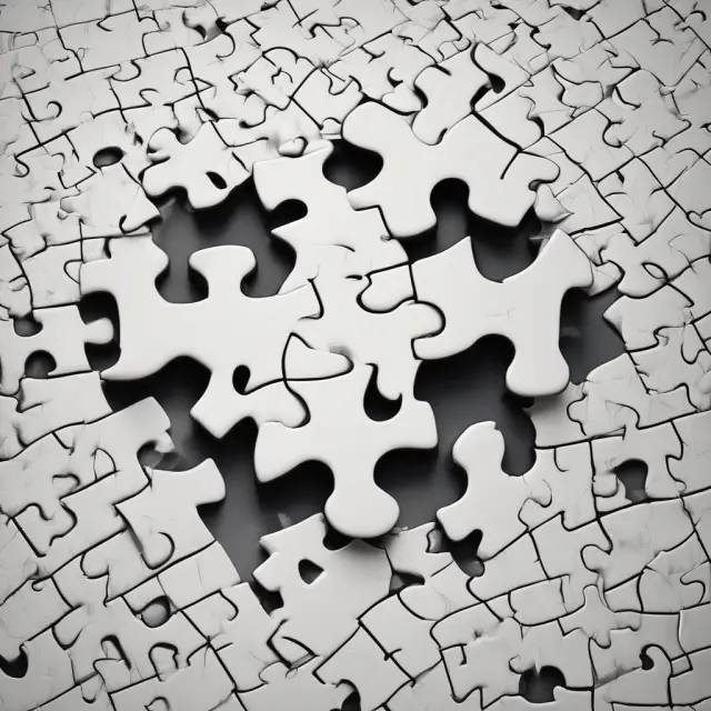 Image of health insurance forms (1095-A, 1095-B, and 1095-C) as puzzle pieces coming together to create a complete tax return