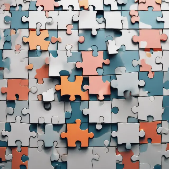 Image of puzzle pieces representing Forms 1095-A, B, and C, illustrating ACA compliance and tax preparation