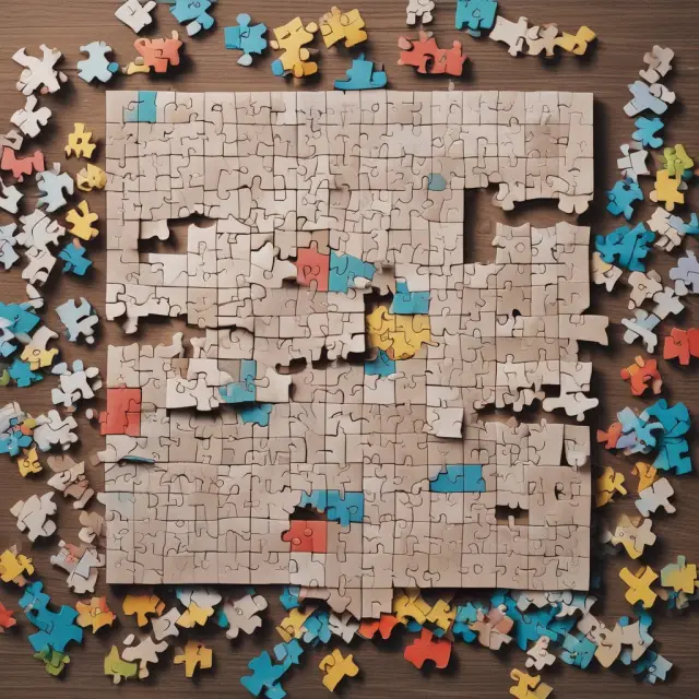 A complex jigsaw puzzle depicting Form 1120-S