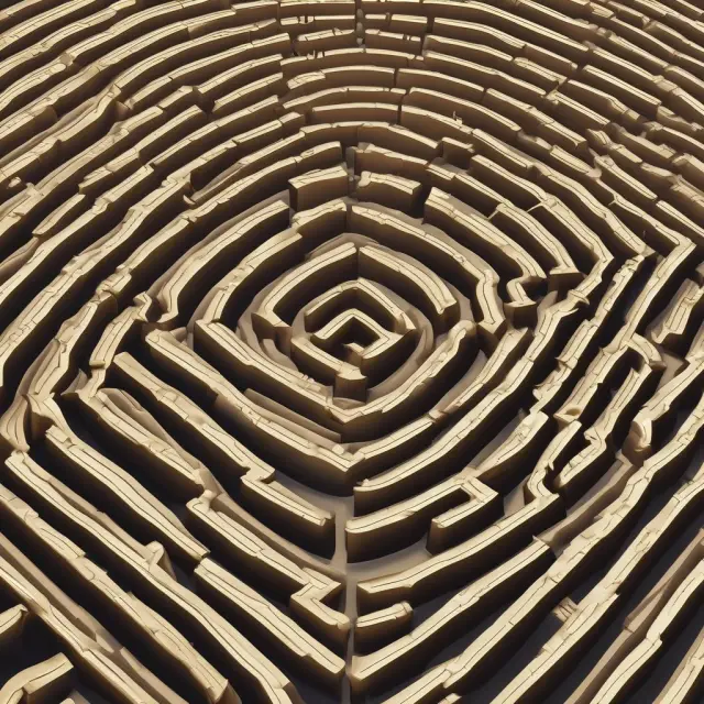 A golden maze of Form 13F reports conceals a hidden Ponzi scheme. This image emphasizes the importance of scrutinizing financial data and understanding potential limitations.