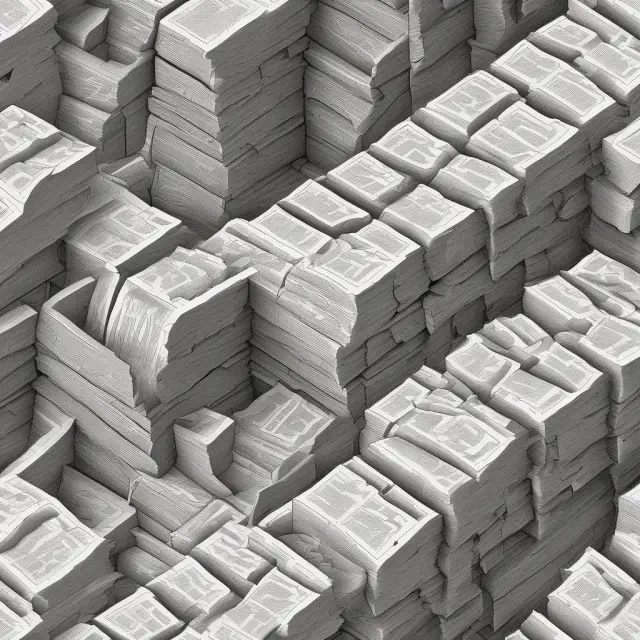 An intricate maze depicting Form 2106-EZ for calculating business expenses with various receipts and numbers flowing through its intricacies.