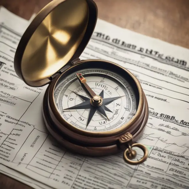 A compass with Form 4506 at the center navigates mortgage applicants towards obtaining necessary tax transcripts from the IRS