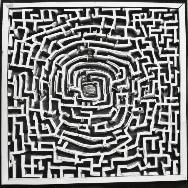 Taxpayer standing before a complex maze of Form 4684, facing ongoing damage and willful negligence challenges