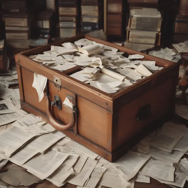 Time capsule with property documents, representing essential information required to complete Form 4797