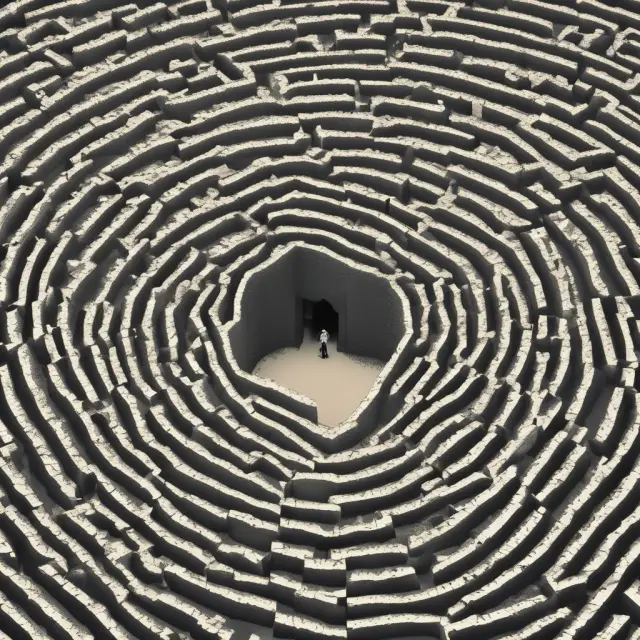 A homeowner wades through an intricate maze of IRS tax forms to locate Form 5405, symbolizing the process of finding and filing for credit redemption