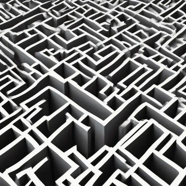 A challenging maze symbolizing Form 6781 tax reporting process with tax filers navigating complexities and deadlines