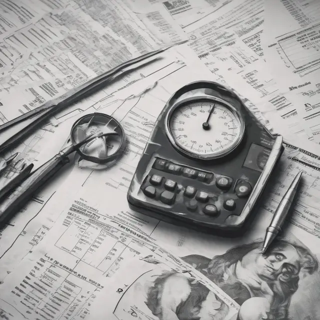 An image of a scale balancing tax forms with various financial instruments, symbolizing the significance of properly filing Form 6781 for tax compliance.