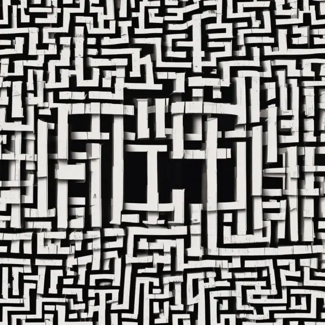 An executor navigating a labyrinth while holding Forms 706-NA and 706-GS(D), symbolizing the complexity of estate taxes for nonresident aliens and skip persons