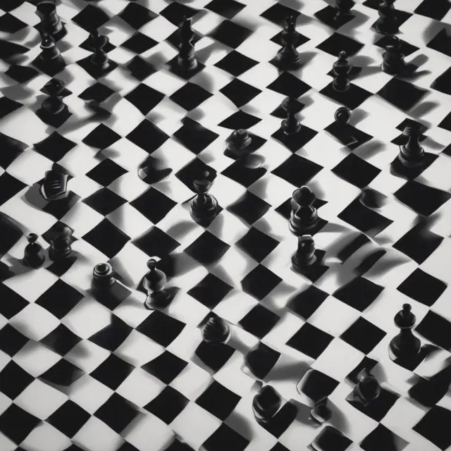 A chessboard with white pieces symbolizing estates requiring Form 706, black pieces representing exemptions from filing, and a hidden Form 709 in the shadow
