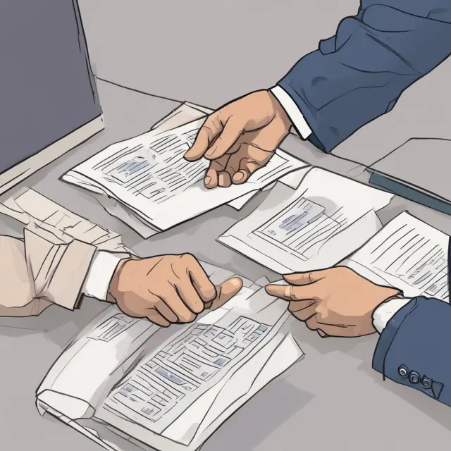 Donor hands Form 8283 to charity representative, initiating organization