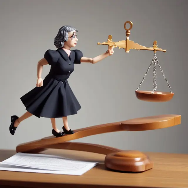 An IRS referee sits on a teeter-totter, evaluating Form 8379 submissions for approval, denial or partial approval.