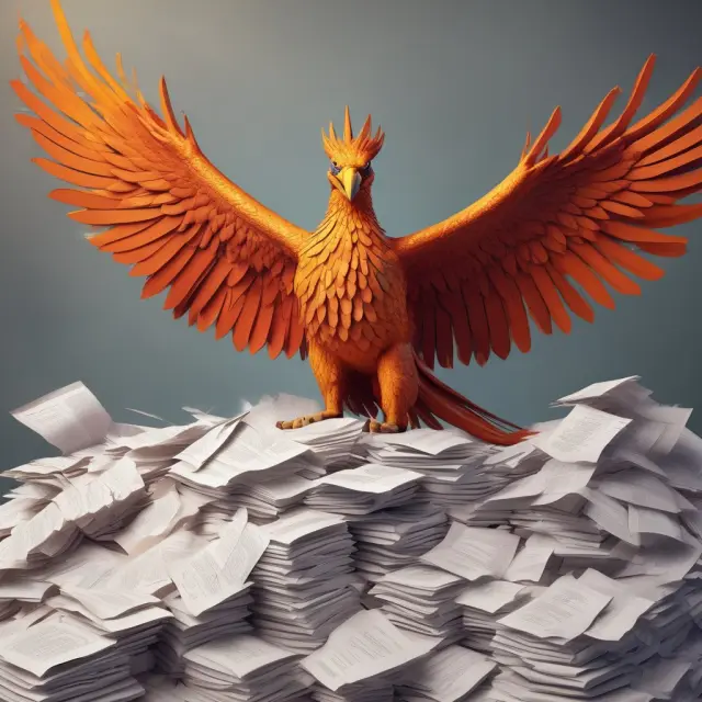 An injured spouse transforming paper Form 8379 into an electronic phoenix to expedite tax refund processing.