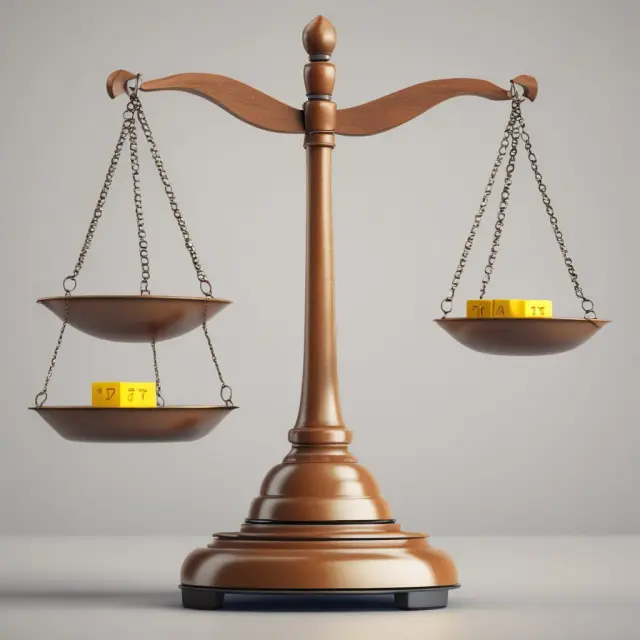 Person weighing IRA contributions against income levels on a scale labeled 
