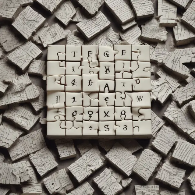 An intricate puzzle symbolizing Form 8606