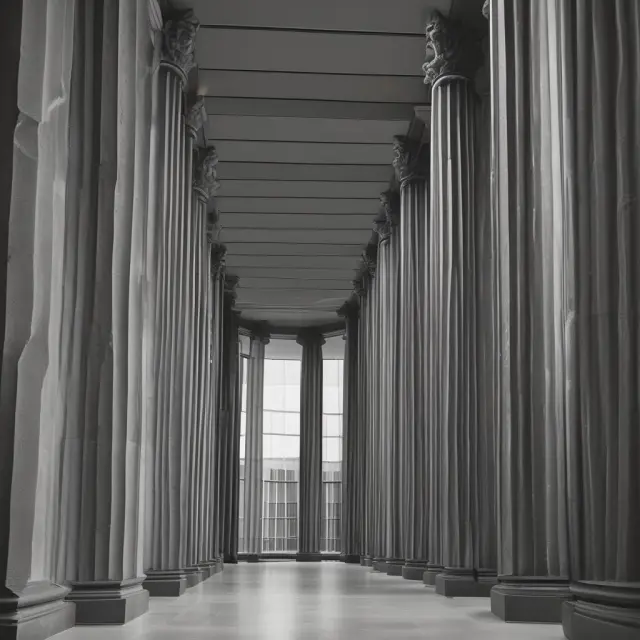Transparent pillars representing Form 3 filings fostering trust and investor confidence