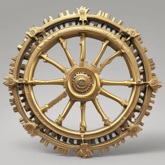 Three interlocking gears representing the Fortune 500, Forbes Global 2000, and S&P 1500 business rankings