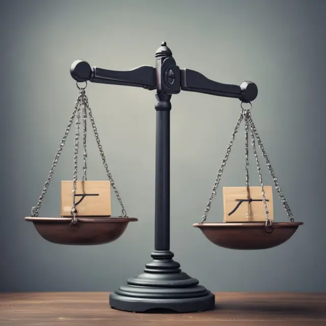 An image of a scale representing the benefits and drawbacks of using forward exchange contracts for institutional investors