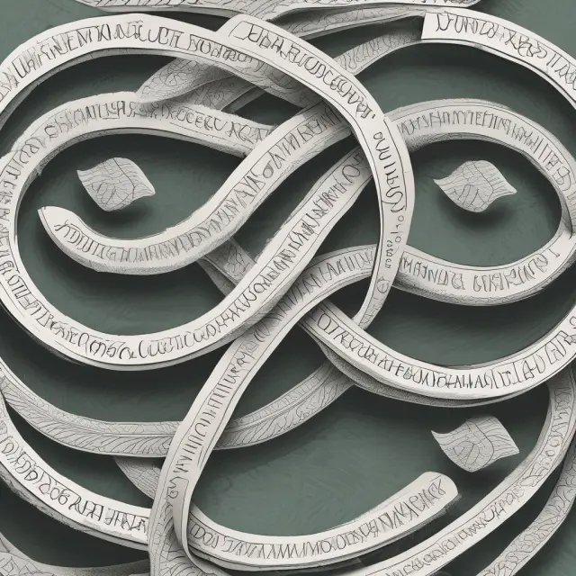 Two currencies flowing along a Mobius strip, symbolizing customizability and exchange in forward markets