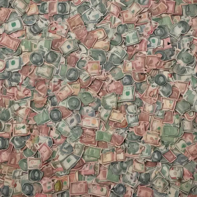 Visual representation of forward points and discount spreads influencing exchange rates in a currency tapestry